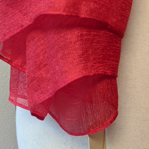 COLLECTION XIIX 'EVENING RED' Light Wrap/Scarf - Picture 5 of 8